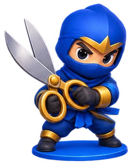 Ninja with scissors
